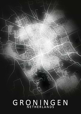 Groningen LED Glow CityMap