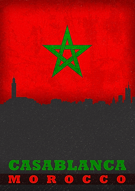 Casablanca City Skyline