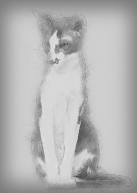 Oriental Shorthair sitting