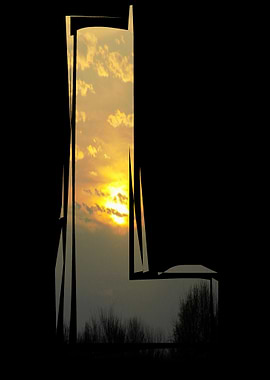 Double Exposure Alphabet L