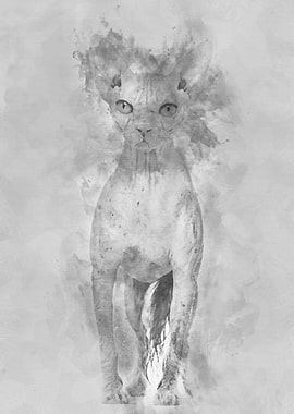 Chinese Crested dog with t