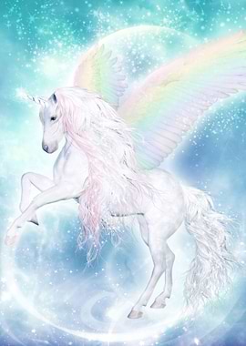 Rainbow Pegasus Unicorn