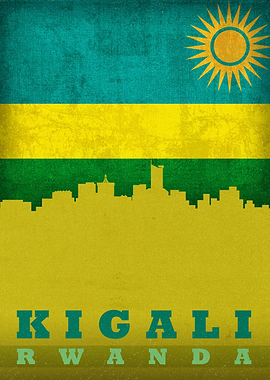 Kigali Rwanda City Skyline
