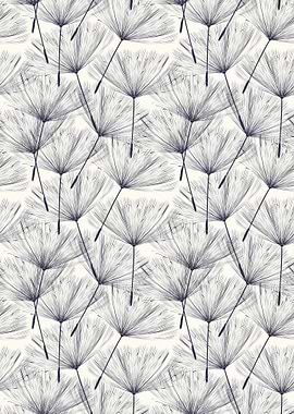 Delicate dandelion pattern