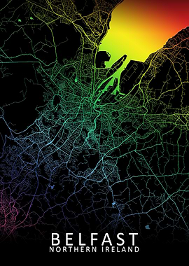Belfast Rainbow City Map