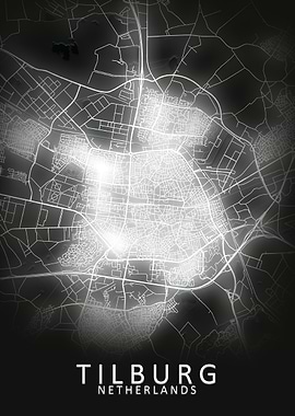 Tilburg LED Glow City Map