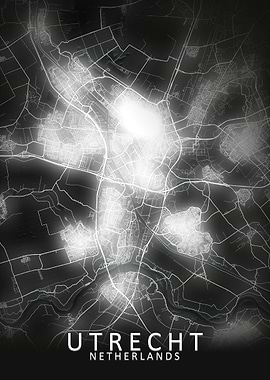 Utrecht LED Glow City Map