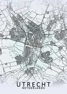 Utrecht White City Map