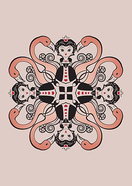 Queen of heart mandala