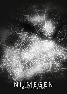 Nijmegen LED Glow City Map