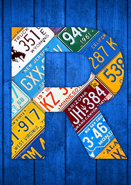 License Plate Letter R
