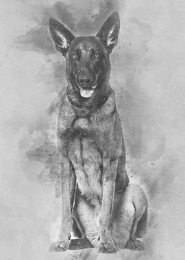 Malinois dog 22 months old