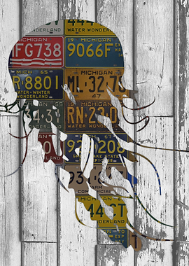 Jellyfish License Plate