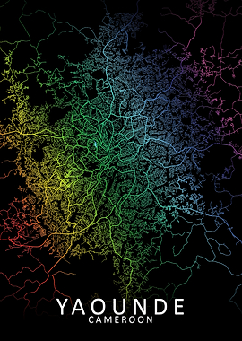 Yaounde Rainbow City Map