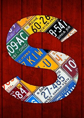 License Plate Letter S