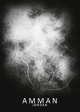 Amman LED Glow City Map