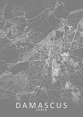 Damascus Grey City Map