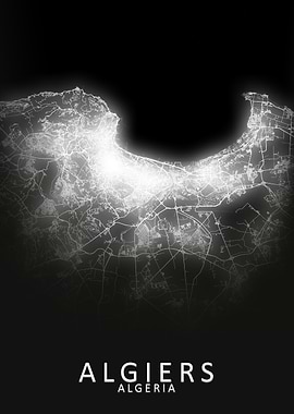 Algiers LED Glow City Map