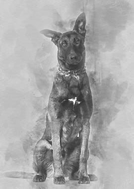 Malinois dog 7 months old