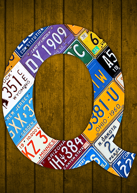 License Plate Letter Q