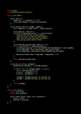 Your Chop Suey Rendition
