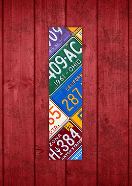 License Plate Letter I