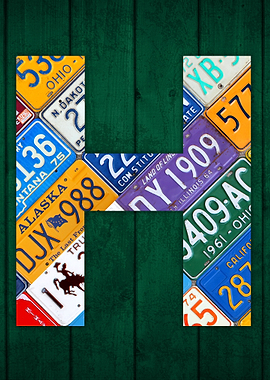 License Plate Letter H