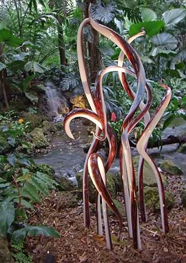 Swirly Glass Sculptures