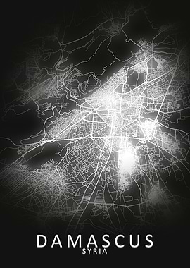 Damascus LED Glow City Map