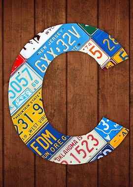 License Plate Letter C