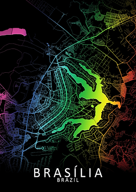 Braslia Rainbow City Map