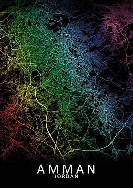 Amman Rainbow City Map