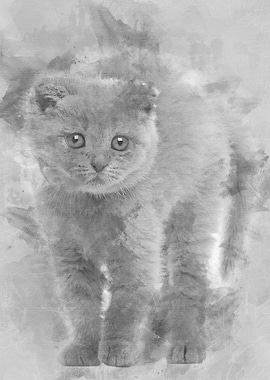 Portrait of Scottish Fold
