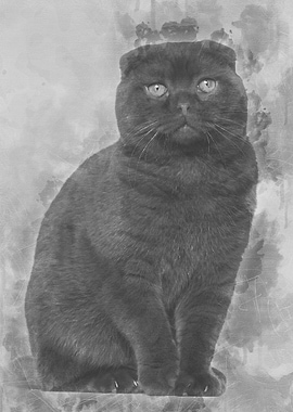 Portrait of Scottish Fold