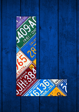 License Plate Letter L