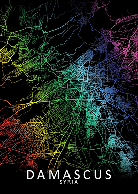 Damascus Rainbow City Map