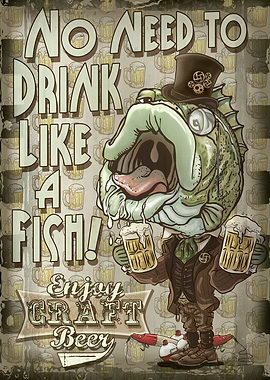 Craft Beer Bass Fish