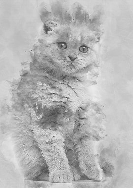 Portrait of Scottish Fold