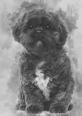 Lhasa Apso 4 years old sit