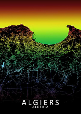 Algiers Rainbow City Map