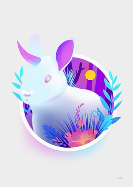 Cute Rabbit Unicorn 2