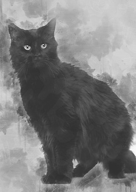 Maine coon 3 years old sit