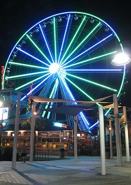 SkyWheel At Night