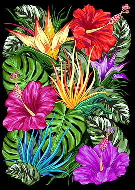 Tropical Flora Summer Mood