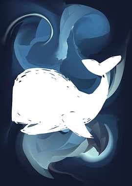 Whale Abstract Painting