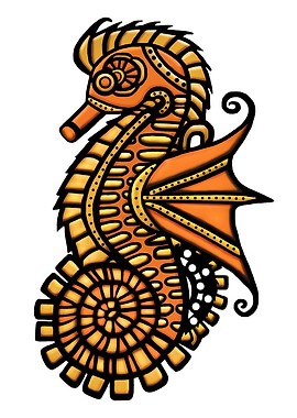Steampunk Seahorse