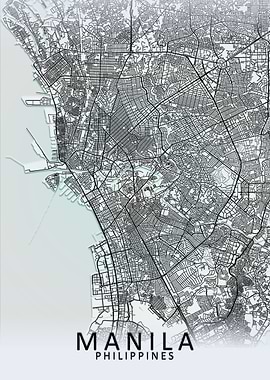 Manila White City Map