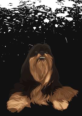 Shih Tzu Dog Illustration