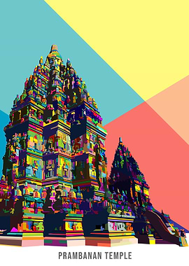 Colorful Prambanan Temple