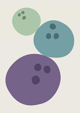 Abstract 15 Bowling Balls